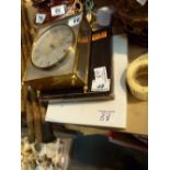 Brass mantle clock,