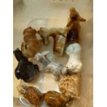 Small quantity of ceramic animals including Wade examples