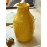 Miniature West German yellow vase