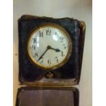 Vintage cased travel clock