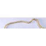 GRADUATED FAUX PEARLS. Single strand gra