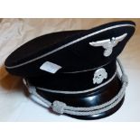 SS OFFICERS CAP. Modern SS Officers cap,