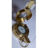 BRASS COMPASS. Brass compass marked T G