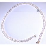 PEARL NECKLACE. Genuine pearl necklace w