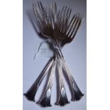 PLATED FORKS. Four Mappin and Webb forks