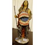 INDIAN CHIEF. Cast Indian chief, H: 44 c