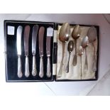 SILVER CUTLERY. Collection of hallmarked