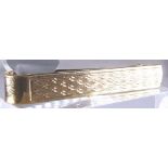 Sterling silver gold plated tie bar