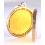 15 ct gold locket not inscribed