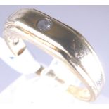 9 ct diamond set ring, size N