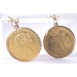 Half Sovereign shield back earrings, 186