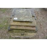 *APPROX 10 SQ METRES OF RECLAIMED YORKSTONE PAVING