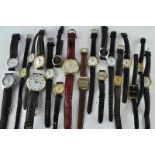 *Bag containing approximately twenty ladies' wristwatches on leather straps, including Lorus,