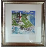 Francis Farmar (born 1948), 'Coastal View', 16/195, limited edition print, 70 x 66cm including