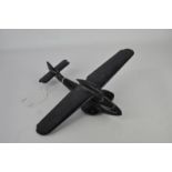 WW II memorabilia - A bakalalite model of a Dornier sea plane, the reverse moulded "Do.18" 28.5cm