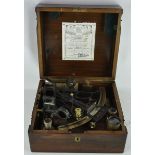 Heath & Co. sextant no. 9721, in original wooden box, calibrated in 1962.