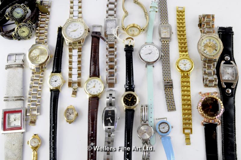 *Selection of approximately twenty mainly ladies' wristwatches (Lot subject to VAT)