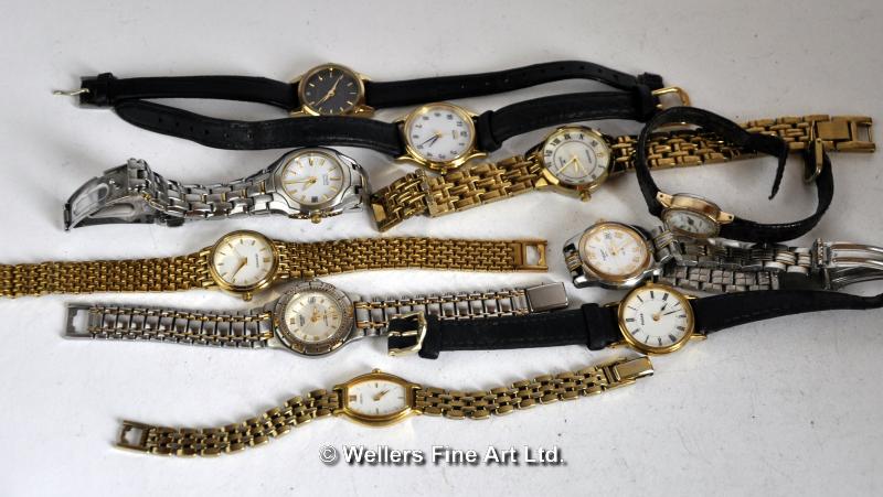 *Bag containing approximately ten ladies' wristwatches, including Citizen, Pulsar and Sekonda (Lot