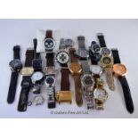 *Bag of approximately twenty mixed wristwatches including Sekonda, Lorus and Diesel (Lot subject