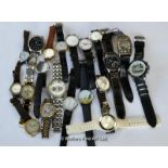 *Bag containing approximately twenty mixed wristwatches, including Longines, Rotary, Casio (Lot