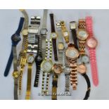 *Bag containing approximately twenty ladies' mixed wristwatches, including Rotary, Sekonda (Lot