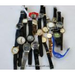 *Bag containing approximately twenty mixed wristwatches, including Rotary, Swatch, Skagen (Lot