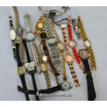 *Bag containing approximately twenty ladies' mixed wristwatches, including Accurist, Swatch, Sekonda