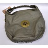 A Mulberry Daria Medium Hobo Spongy handbag, drizzle, with original receipt