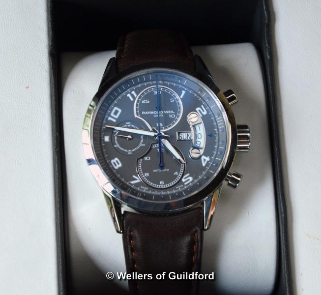 *Raymond Weil Freelancer 7730 gentlemen's wristwatch, round silver coloured dial with three