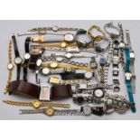 Bag containing approximately thirty-six ladies' watches, including Roamer Supernova