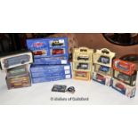 Collection of Boxed Days Gone and Corgi Buses and Cars including the Dennis 100 Years Of