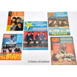 The Beatles - five original German 1960s Beatles magazines including Muziek Parade and Muziek