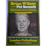 The Beach Boys - Brian Wilson signed poster for the 50th anniversary celebration at the London