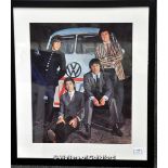 The Who - framed and glazed picture of The Who with a campervan