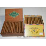 Cigars: Directors Choice, Superfine leaf, box of 50; King Edward VII Imperial, 34 individually