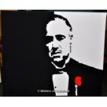 *The Godfather canvas stencil (Lot subject to VAT)