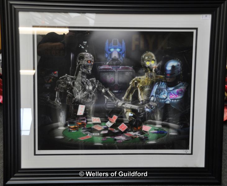 *JJ Adams Droids Poker Print Sold Out Piece (Lot subject to VAT)