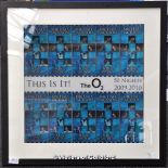 Michael Jackson - 10 unused hologram tickets for "This is It" at the O2, framed and glazed