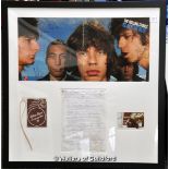 The Rolling Stones - Black and Blue fully signed album, together with a back stage pass and