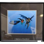 Animation - a framed and glazed Warner Bros cell "Batman & Robin", limited edition 1218/5000, 49cm x