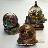 Disney snow or water globes: Beauty and the Beast, Hunchback of Notre Dame, and a combination Disney