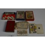 Card games: B-P Grimaud Piquet (Bezique), early set in original paper wrapper, no box; Waddington'