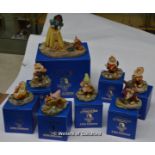 Arden Sculptures: Snow White and the Seven Dwarfs, boxed as new.