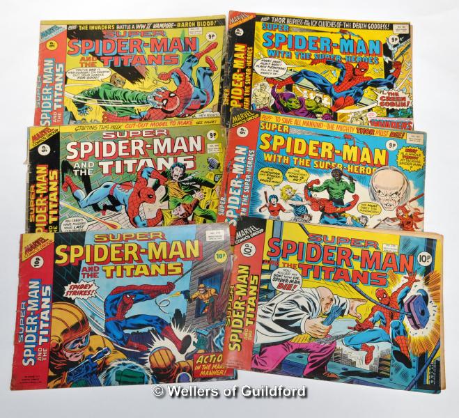 Marvel comics - Spiderman, a collection of 34 x 1970s Spiderman comics and weekly comics including - Image 6 of 6