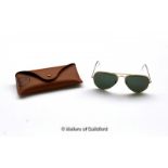 *Ray Ban sunglasses, 3025 Aviator Classic, with case (Lot subject to VAT)