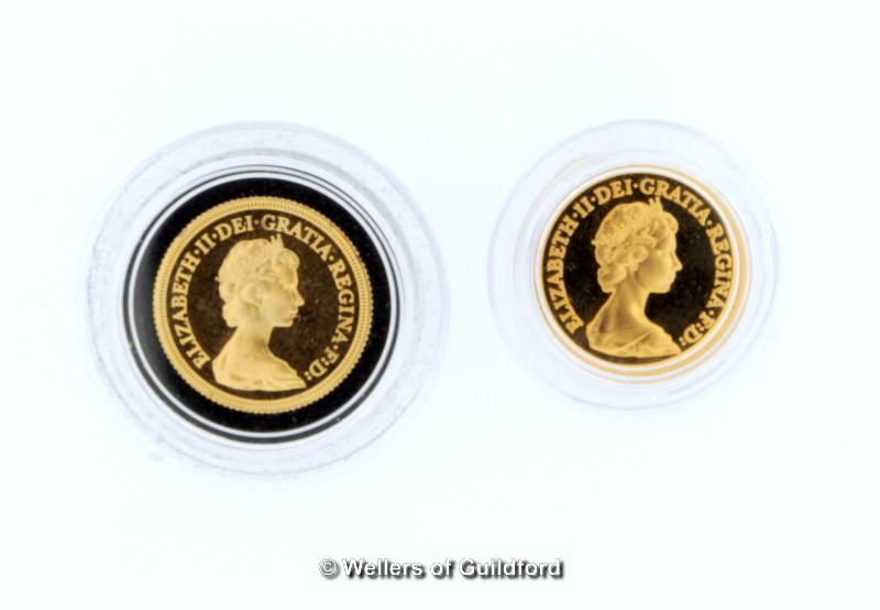 Elizabeth II, proof gold sovereigns 1979 & 1980, in cases of issue, brilliant mint state (2)