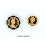 Elizabeth II, proof gold sovereigns 1979 & 1980, in cases of issue, brilliant mint state (2)