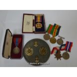 World War I 'trio' to "2078 Pte. R J Paice, Oxf. Yeo.", 1914-15 Star, War and Victory medals; 1939-