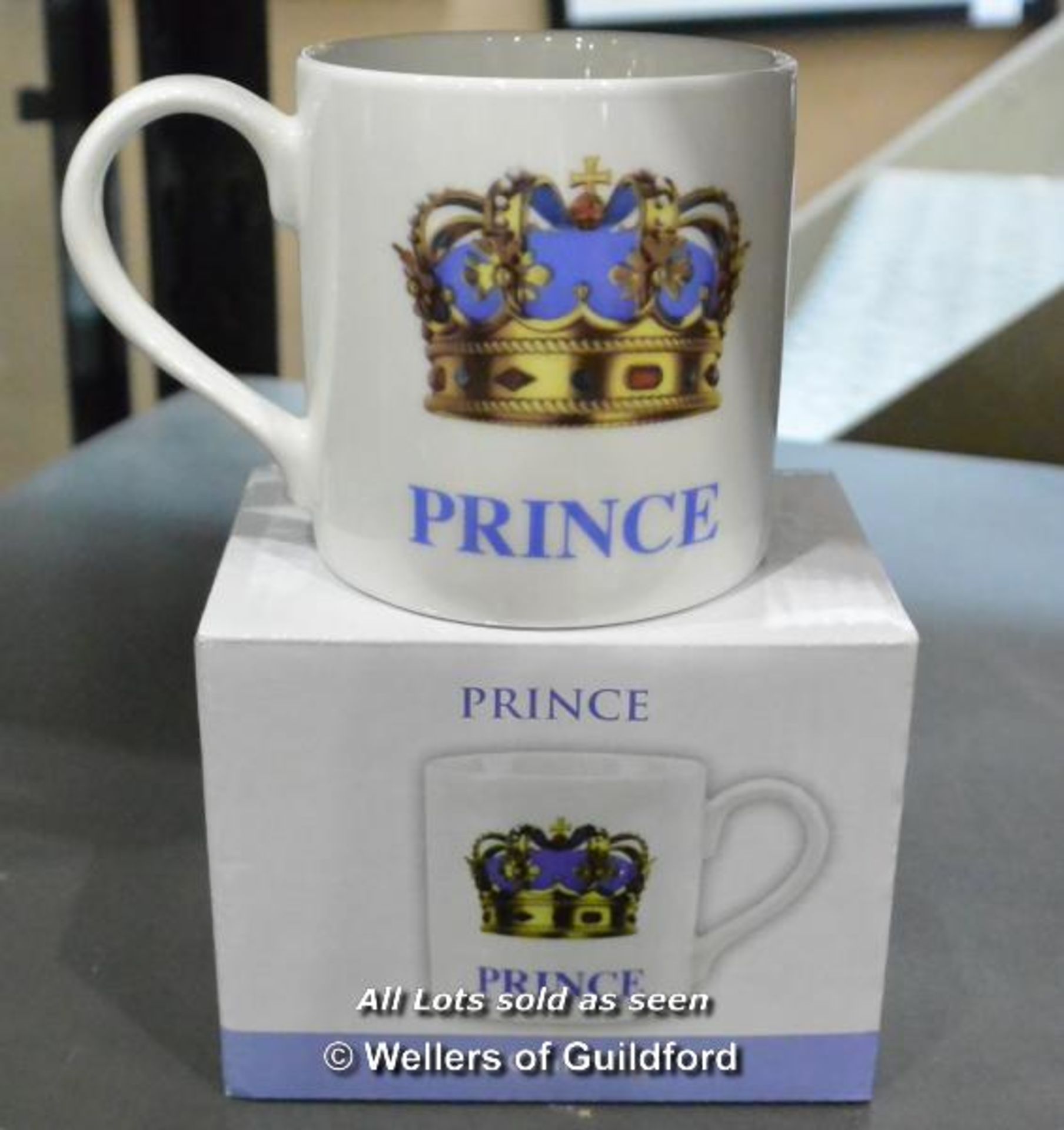 7X NEW AND BOXED PRINCE FINE CHINA MUGS