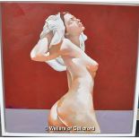 *Valery Koroshilov, Female Nude in Movement, oil on canvas, artist's catalogue no. 427, labelled